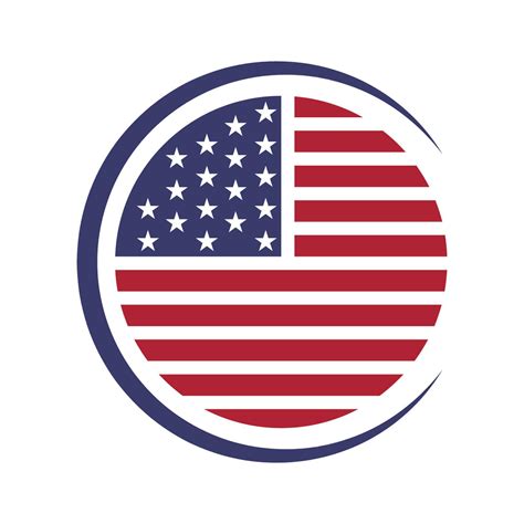 American flag logo concept design 24127008 Vector Art at Vecteezy