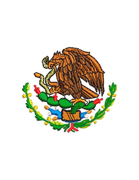 Águila Escudo México a colores 6 cm Matrices