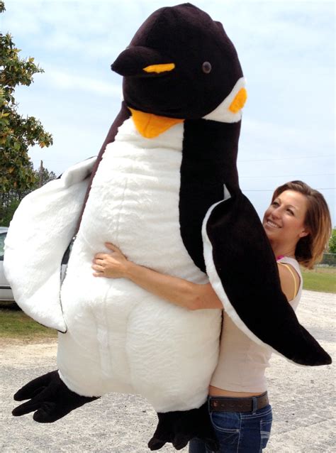 American Made Giant 5 Foot Stuffed Penguin Huge Soft Oversized Plush ...