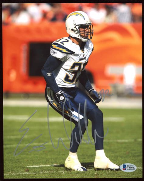 Eric Weddle Signed Chargers 8x10 Photo (Beckett COA) | Pristine Auction