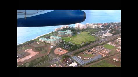 Landing at West Maui Kapalua Airport JHM view from the air - YouTube