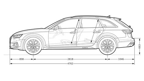 Abmessungen > A4 allroad quattro > A4 > Sākumlapa