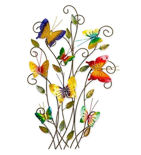 3-Dimensional Indoor/Outdoor Metal Butterflies Wall Art | Wind and Weather