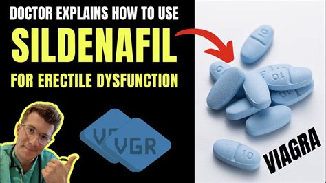 How to use SILDENAFIL (Viagra) for ERECTILE DYSFUNCTION including doses ...