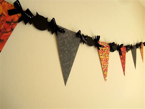 Halloween Paper Flag Banner