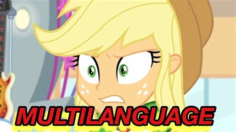 (MULTILANGUAGES) AppleJack Screams At Rarity-Equestria Girls Roller ...