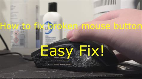 how to fix broken mouse button (easy fix!) - YouTube