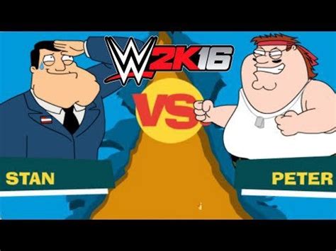 Stan Smith vs. Peter Griffin in WWE 2K16 : americandad