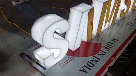 3d acrylic letters - YouTube