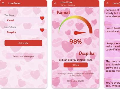 Love Meter by SmartAppsPro on Dribbble