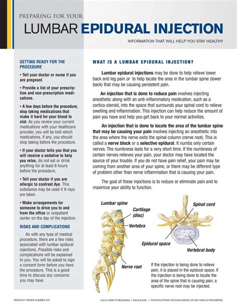 Lumbar Epidural Injection - HERC Publishing