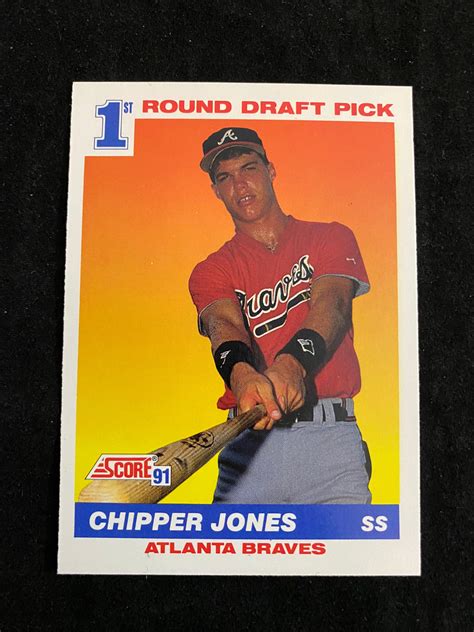 Lot - (Mint) 1991 Score Chipper Jones Rookie #671 Baseball Card