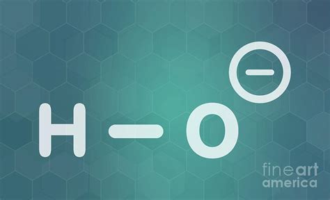 Hydroxide Anion Chemical Structure Photograph by Molekuul/science Photo ...