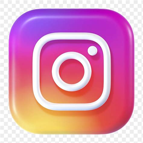 Download free png of Instagram icon for social media in 3D design png ...