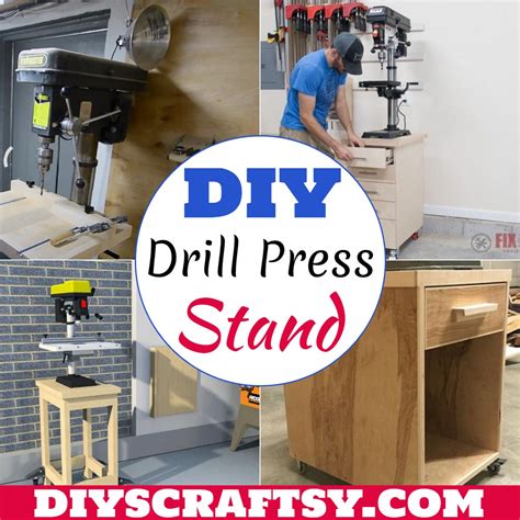 20 Functional DIY Drill Press Stand Ideas - DIYsCraftsy