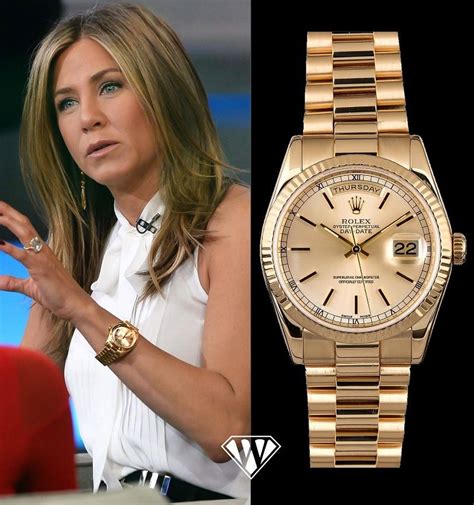 Jennifer Aniston - Rolex Day-Date - Superwatchman