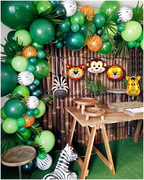 2019 Upgrade Jungle Safari Theme Party Supplies, 102 PCS Balloon Garland Kit, | eBay