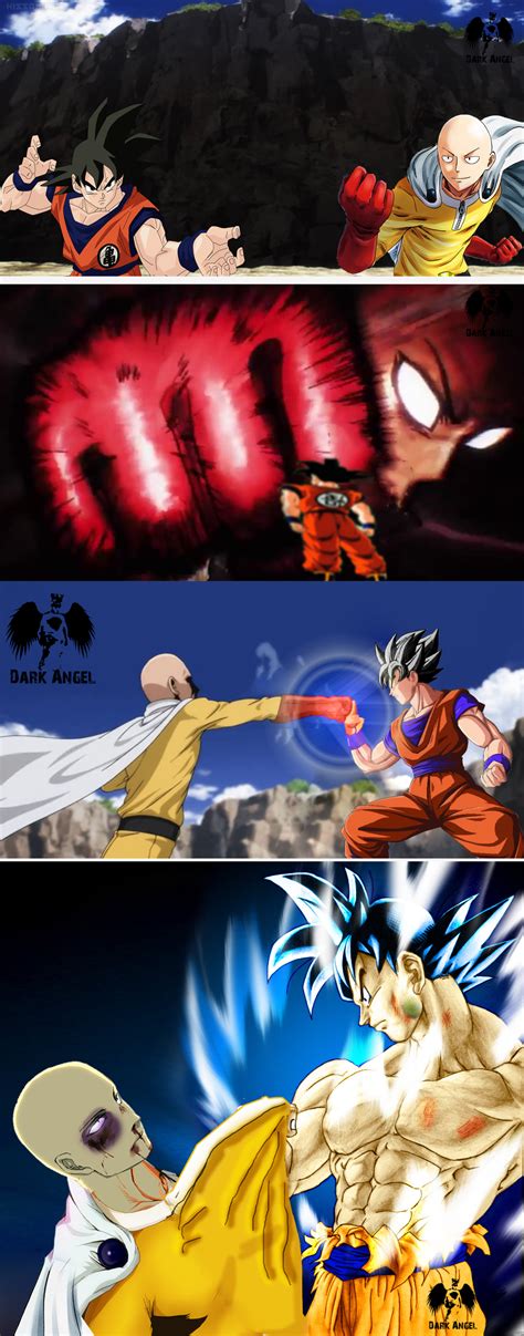 Goku vs One Punch Man by ArjunDarkangel on DeviantArt