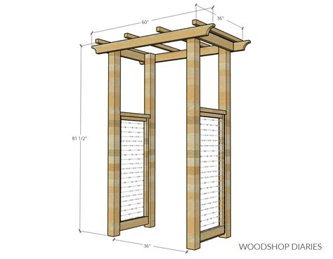 How to Build a Garden Arbor | Building Plans With Optional Gate