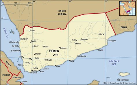 Map of Yemen and geographical facts, Where Yemen is on the world map ...