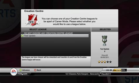 FIFA 12 Creation Centre: Use Created Teams In Career Mode | Flickr