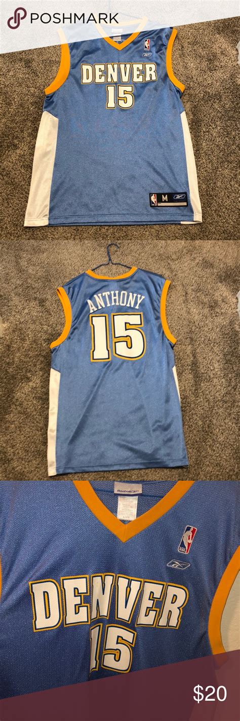 Carmelo Anthony Denver Nuggets Jersey | Tee shirts, Clothes design ...