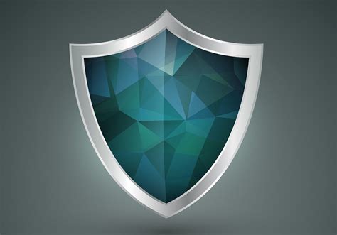 Polygonal Shield Shape Vector - Download Free Vector Art, Stock Graphics & Images