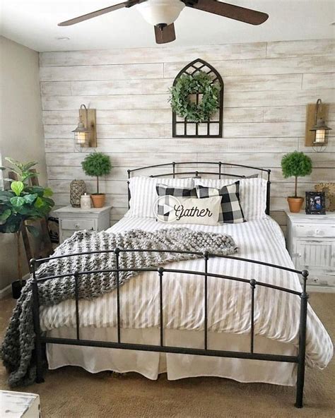 50 ideas de decoración de dormitorio de granja | Farmhouse style master bedroom, Master bedrooms ...