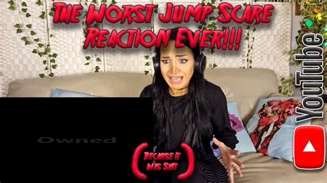 The Worst Jump Scare Reaction Ever!!!!! - YouTube