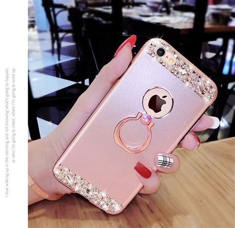 Rose Gold iPhone 8 7 6 And Plus Diamond Metal Protective Cases Covers ...