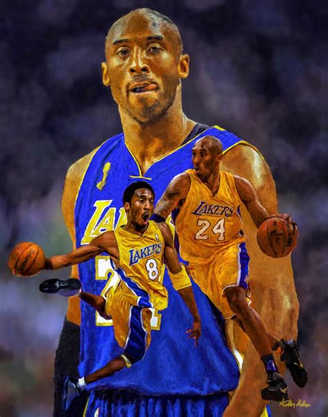 Kobe Bryant LA Lakers 1 NBA Basketball Art Print 11x14 48x36 - Etsy