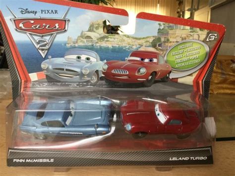 Disney Pixar Cars II Finn McMissile & Leland Turbo 2 Pack Mattel ...