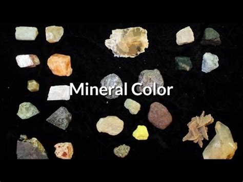 M06-How to Use Color for Mineral Identification - YouTube