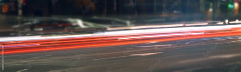 Car lights in the night city. Traffic Stock Photo | Adobe Stock