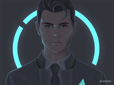 ""Connor Fanart" Detroit:Become Human" by ghostlytee | Redbubble