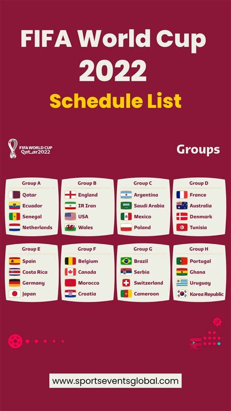 Fifa world cup 2022 qatar schedule fifa world cup 2022 match schedule ...