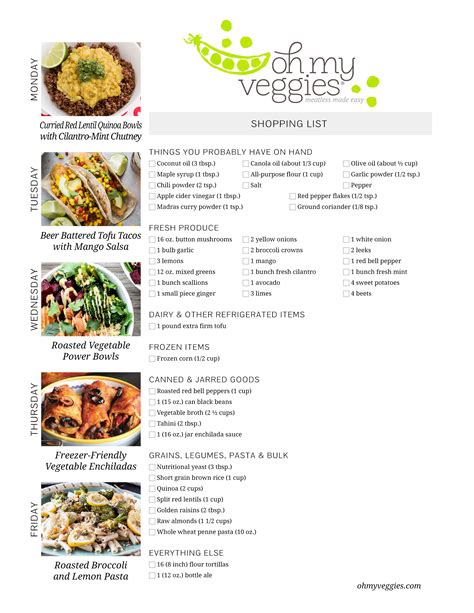 Vegan Meal Plan | 02.13.17