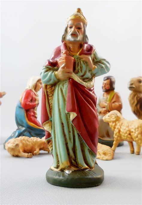 Vintage 13 Piece FRIEDEL West German Nativity Set | eBay | Nativity set ...