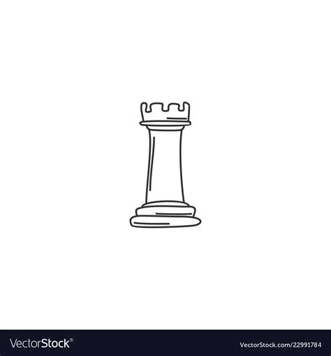 Drawing Chess Rook Chess Piece Drawing Png, Transparent Png, 47% OFF