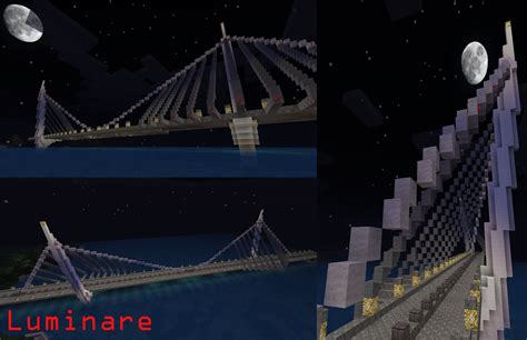 Minecraft- Suspension Bridge by X-Luminare-X on DeviantArt