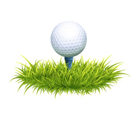 golf ball and tee png - Clipart World