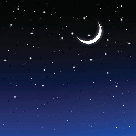 Night Sky Moon Illustrations, Royalty-Free Vector Graphics & Clip Art ...