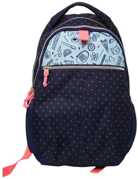 Cat & Jack 18 Kids' Backpack - Pink Mini Dot, Blue | Pink backpack ...