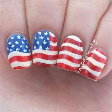 American Flag Nail Art Ideas 2021 | Patriotic Nails | Fabulous Nail Art ...