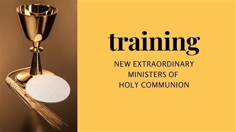 New Extraordinary Ministers of Holy Communion Training | Good Shepherd Catholic Community