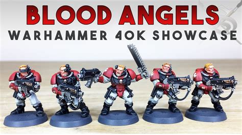 SPACE MARINES Blood Angels Scouts Showcase Painted by Siege Studios - YouTube