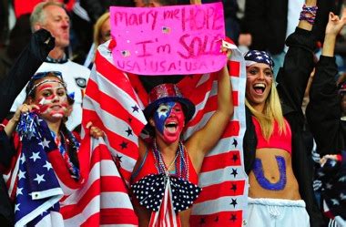 us_soccer_fans | The Lone Girl in a Crowd