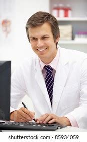 Hospital Doctor Desk Stock Photo 85934041 | Shutterstock