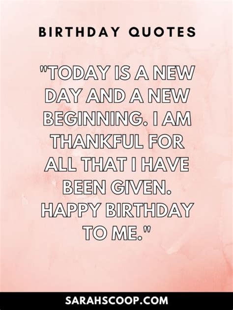 200 Inspirational Birthday Quotes For Self And Happy Wishes | Sarah Scoop