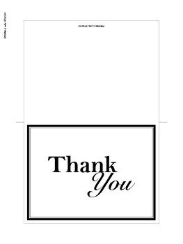 Thank You Cards Printable – Telegraph